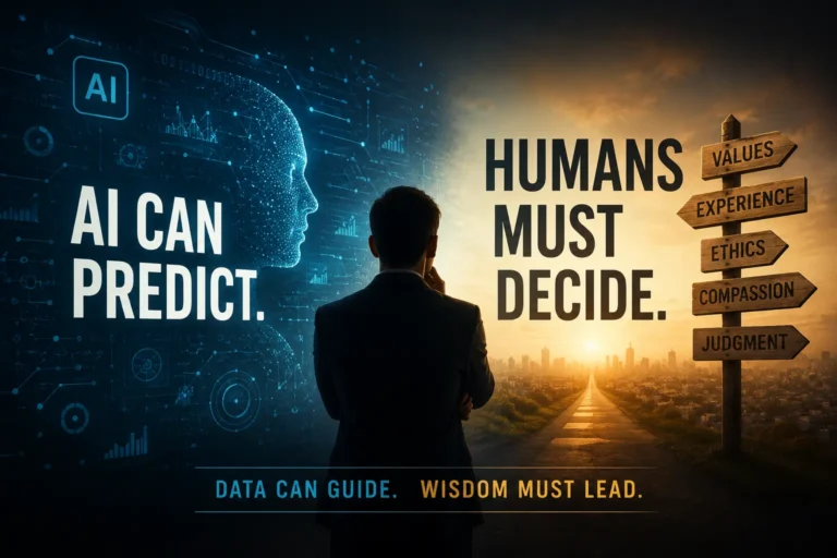AI Can Predict. Humans Must Decide